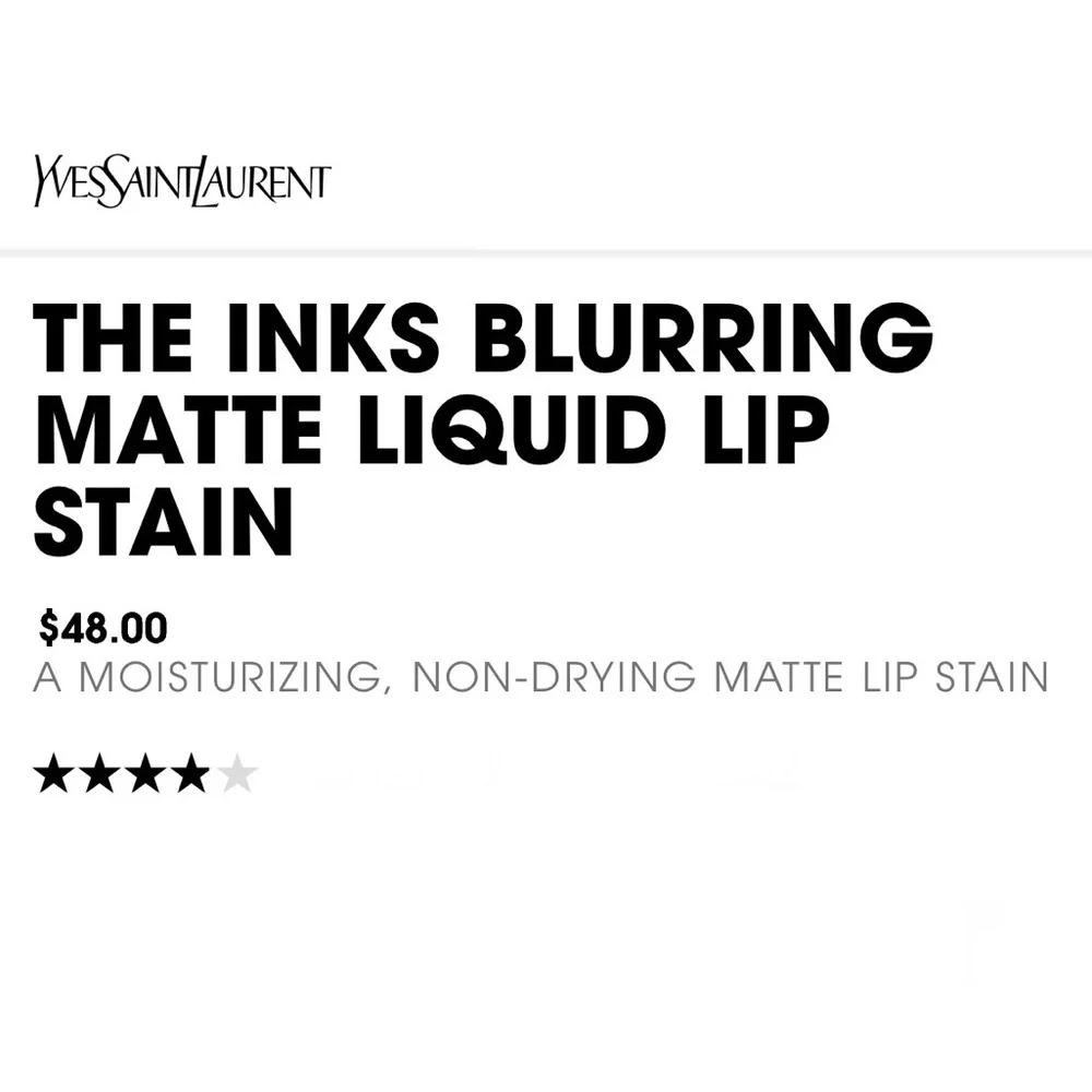 YSL The Inks Vinyl Cream High Shine Lip Stain in Blush